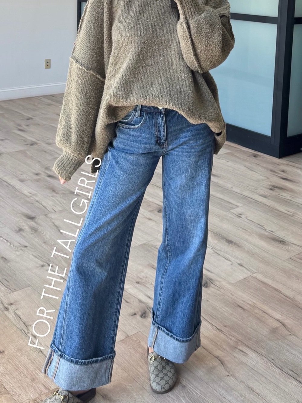 Vervet Blue Kris Baggy Wide Leg Jeans NEW Size 26